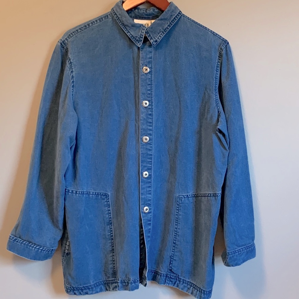Very soft “denim” button up blouse